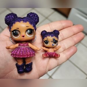 LOL Surprise Dolls Limited Edition Big Surprise Dolls Purple Queen & Lil Sis